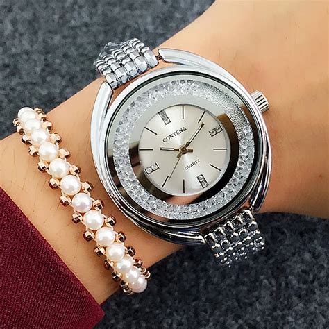 Women's Designer Silver Watches .